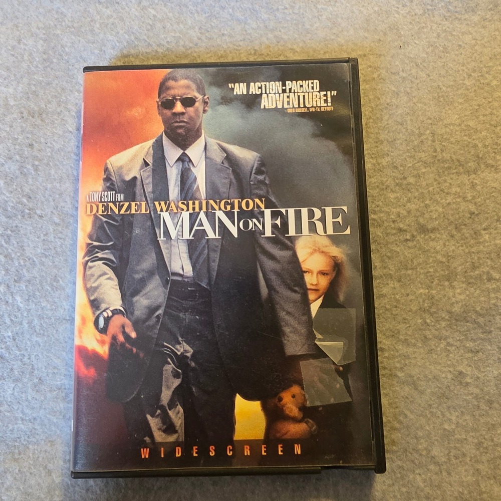 Man on Fire DVD 2004 Denzel Washington Widescreen Action Thriller Movie